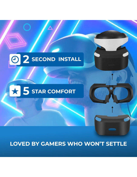 Escudo de Luz Skywin PSVR + Piel Silicona Protectora PS4 VR Escudo de Luz Skywin PSVR + Piel Silicona Protectora PS4 VR