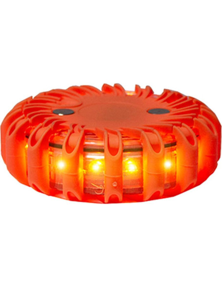 SpeedTech Luces Paquete de 6 Balizas LED Recargables 16 LEDs SpeedTech Luces Paquete de 6 Balizas LED Recargables 16 LEDs