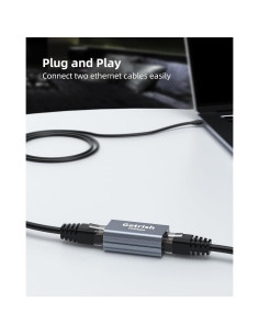 Acoplador Ethernet 10Gbps Getrish, Paquete de 2, RJ45 F/F 2