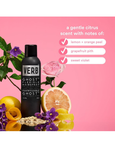Spray Fijador Flexible VERB Ghost 50 ml - Anti-Frizz y Brillo