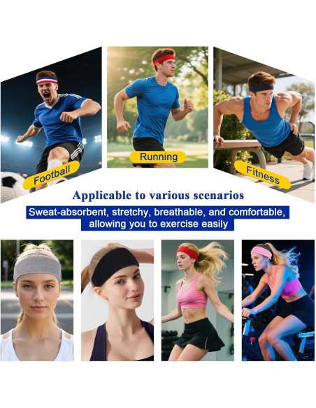 Cinta para la cabeza deportiva XTREND unisex absorbente 5.08 cm Cinta para la cabeza deportiva XTREND unisex absorbente 5.08 cm
