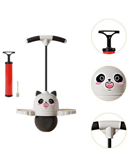 Pelota Pogo Panda con Mango para Niños - 38 cm x 90 cm Pelota Pogo Panda con Mango para Niños - 38 cm x 90 cm
