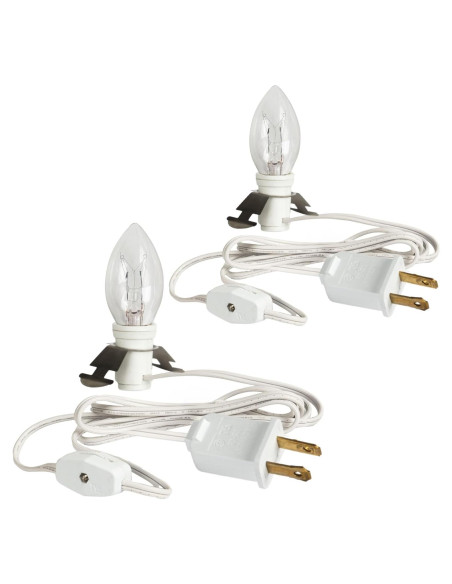 Cordón Accesorio con Bombillas Candelabro C7 Dazzle Bright 2 Pzas Cordón Accesorio con Bombillas Candelabro C7 Dazzle Bright 2 Pzas