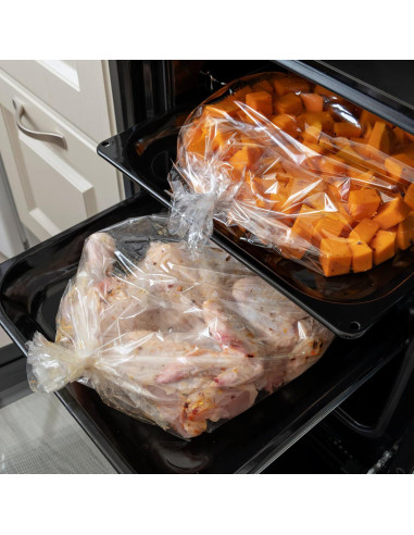 Paquete de 100 Bolsas para Cocinar en Horno iplusmile 25.4x38.1 cm