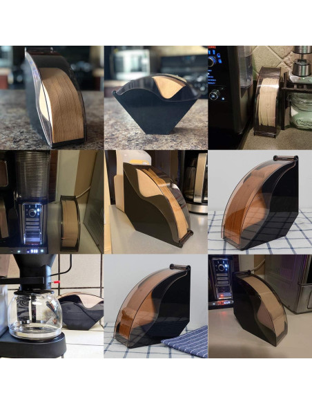 Soporte para Filtros de Café CAFEMASY con Tapa a Prueba de Polvo Soporte para Filtros de Café CAFEMASY con Tapa a Prueba de Polvo
