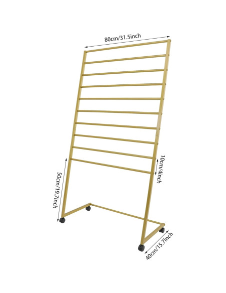 Organizador de Bufandas MARTEXBUY 10 Niveles Acero Dorado Organizador de Bufandas MARTEXBUY 10 Niveles Acero Dorado