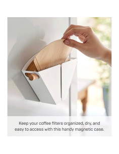 Soporte Magnético para Filtros de Café Yamazaki 04 Acero Madera 2