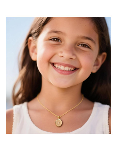 Collar Locket Corazón YOUFENG con Flor y Zircon Ovalado