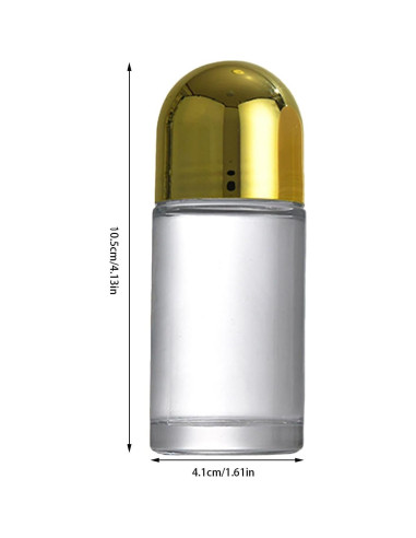 Juego de 2 Botellas de Rodillo de Vidrio 50ML Fansoftiks