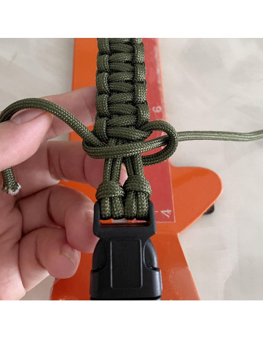 Pack de 2 Pulseras de Paracord Tácticas 22cm para Supervivencia