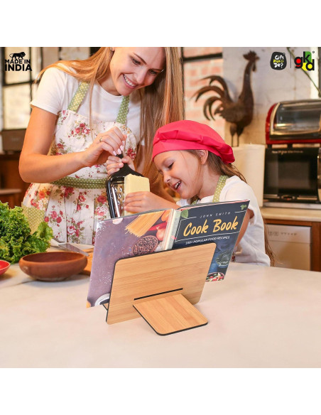 Soporte de Libro de Madera Gift Kya De Ajustable Ergonómico Soporte de Libro de Madera Gift Kya De Ajustable Ergonómico
