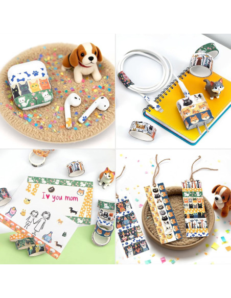 Juego de Washi Tape Kovano 14 Rollos Animales Kawaii Juego de Washi Tape Kovano 14 Rollos Animales Kawaii