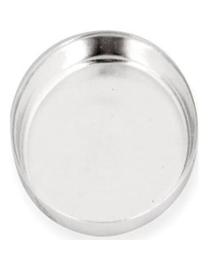 Taza Bezel 925 Plata Esterlina Rashbel 8x10mm - 10 Piezas 2