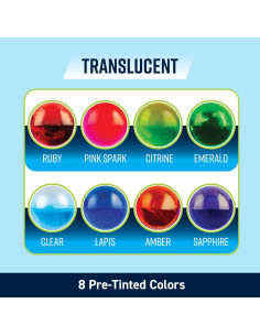 Kit de Resina UV Colorida Translúcida TotalBoat - 240g, 8 Colores 2