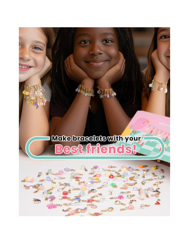 Kit de fabricación de pulseras Deinduser para niñas 5-12 años