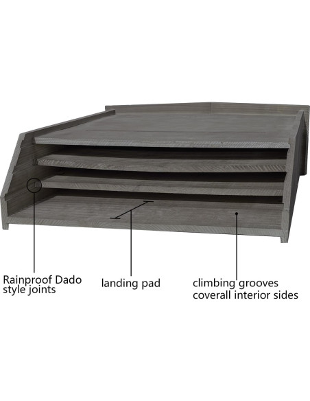 Casa para Murciélagos de Madera 3 Cámaras Ciiktopia 68.58 cm Casa para Murciélagos de Madera 3 Cámaras Ciiktopia 68.58 cm