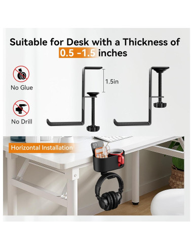 Soporte para Taza de Escritorio Fervidus 2 en 1 con Gancho
