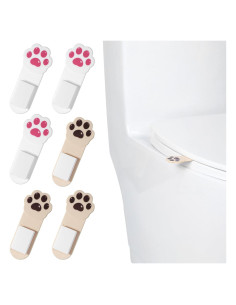 6 Elevadores de Tapa de Inodoro Patita de Gato Hpmjz Autoadhesivos