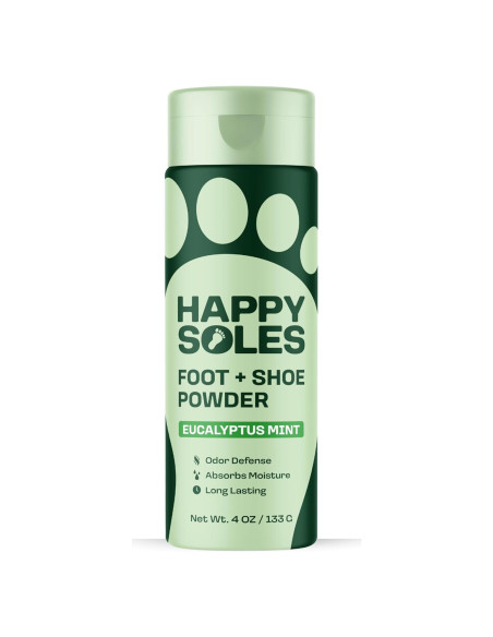 Polvo para pies Happy Soles Menta de Eucalipto 113g Polvo para pies Happy Soles Menta de Eucalipto 113g
