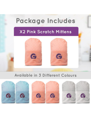 Mitones Antirrasguños Gummee Rosa para Bebés