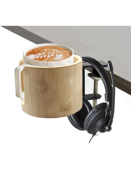 Soporte para Taza Antideslizante Tirifer - Bambú Natural Soporte para Taza Antideslizante Tirifer - Bambú Natural