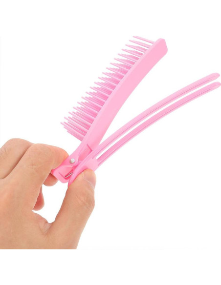 Clips de Sección de Cabello Healvian 2 Pcs Rosa 14.22 cm Clips de Sección de Cabello Healvian 2 Pcs Rosa 14.22 cm