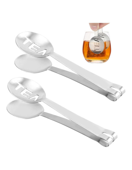 Exprimidor de bolsas de té 2 piezas XIHIRCD acero inoxidable Exprimidor de bolsas de té 2 piezas XIHIRCD acero inoxidable