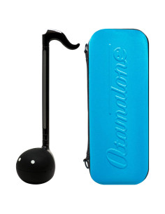 Otamatone Regular Negro + Funda Azul - Sintetizador Musical Portátil