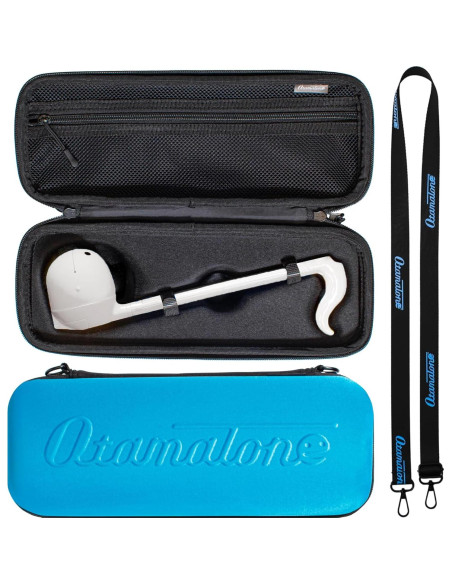 Otamatone Regular Negro + Funda Azul - Sintetizador Musical Portátil Otamatone Regular Negro + Funda Azul - Sintetizador Musical Portátil