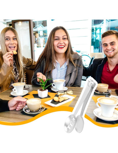 Exprimidor de bolsas de té 2 piezas XIHIRCD acero inoxidable