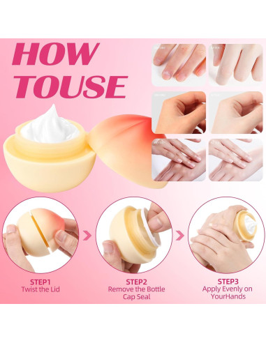 Set de 2 Crema de Manos Hidratante Minfei - Fresa y Lima
