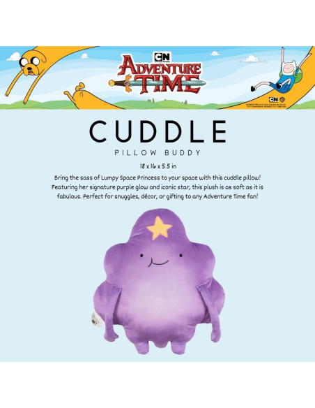 Cojín de abrazo Lumpy Space Princess Adventure Time 45.7x40.6cm Cojín de abrazo Lumpy Space Princess Adventure Time 45.7x40.6cm