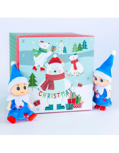 Muñeca Elfo Bebé Pequeño ZTI 10 cm Vestido Azul