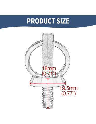 Tornillo de Asiento Antirrobo Jiataban 1/4-20 Cromo para Harley