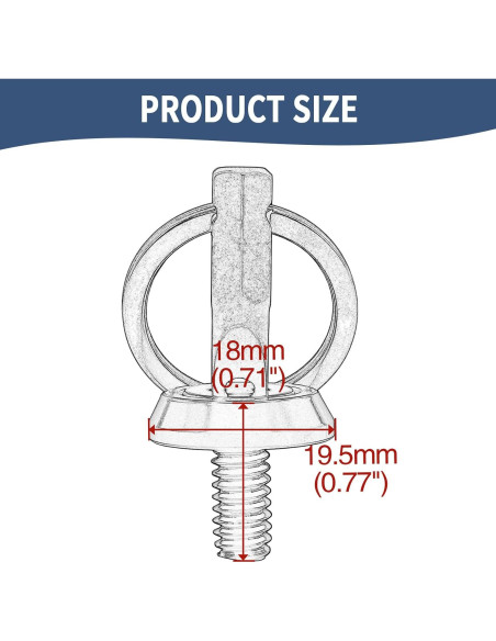 Tornillo de tuerca antirrobo Jiataban 1/4-20 para motos 1996-2024 Tornillo de tuerca antirrobo Jiataban 1/4-20 para motos 1996-2024