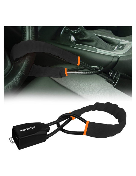 Cerradura de Volante Antirrobo KAYCENTOP 43.18 cm Negro Cerradura de Volante Antirrobo KAYCENTOP 43.18 cm Negro