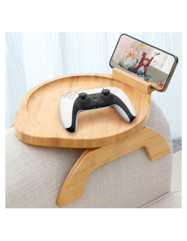 Mesa de bandeja para brazo de sofá AISONGDONG de bambú 30cm