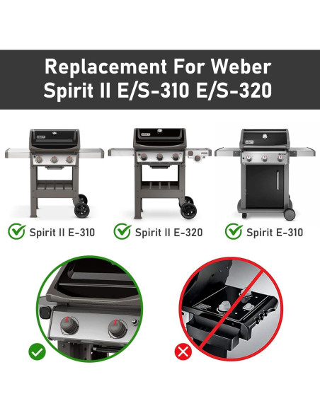 Barras Flavorizer Weber 7636 para Parrilla Spirit II 300 Barras Flavorizer Weber 7636 para Parrilla Spirit II 300