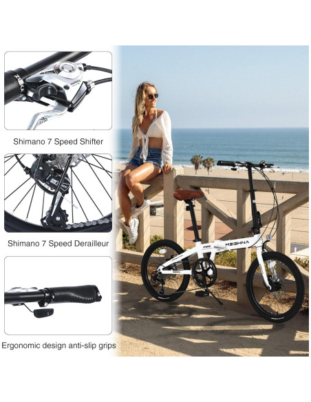 Bicicleta Plegable Urbana YHUBHSIS 20" 7 Velocidades Aluminio Bicicleta Plegable Urbana YHUBHSIS 20" 7 Velocidades Aluminio