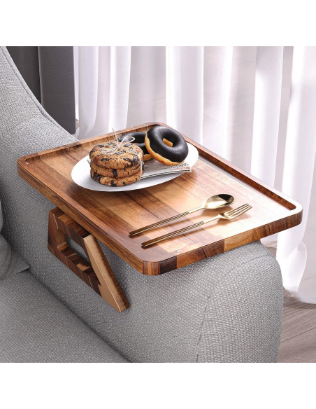 Bandeja de reposabrazos de madera de acacia Danfoxer 32.9x24cm Bandeja de reposabrazos de madera de acacia Danfoxer 32.9x24cm