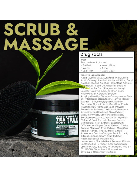 Exfoliante Corporal Antifúngico Terramed 500 ml - Aceite de Árbol de Té Exfoliante Corporal Antifúngico Terramed 500 ml - Aceite de Árbol de Té