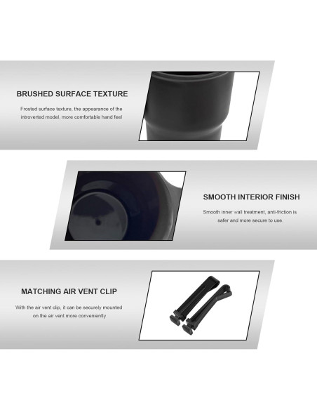 Soporte para Taza de Coche FSTURIOS Negro Ajuste Universal Soporte para Taza de Coche FSTURIOS Negro Ajuste Universal