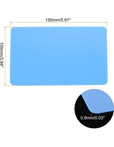 Alfombrillas de Silicona HARFINGTON 3pcs 150x100mm Azul