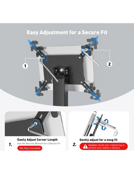 Soporte de Mesa Ajustable AboveTEK para iPad 9.7"-13" Soporte de Mesa Ajustable AboveTEK para iPad 9.7"-13"