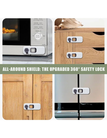 Cerraduras de Seguridad para Refrigerador SECUIX - Paquete de 5 Cerraduras de Seguridad para Refrigerador SECUIX - Paquete de 5