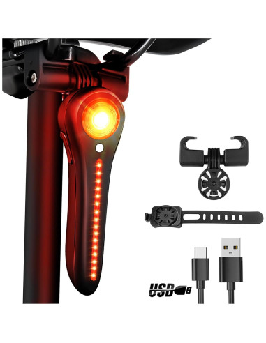 Luz Trasera de Bicicleta DARKBEAM T24 Recargable USB-C IP64