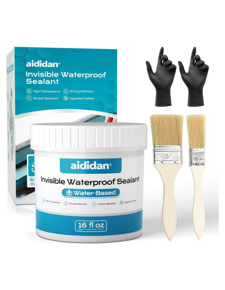 Sellador Impermeable Transparente Aididan 473 ml - A Base de Agua Sellador Impermeable Transparente Aididan 473 ml - A Base de Agua