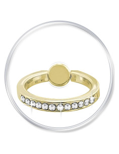 Soporte de teléfono anillo TACOMEGE cristal 3.81 cm para iPhone y Samsung