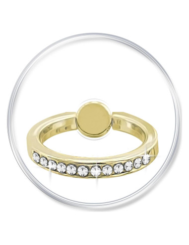Soporte de teléfono anillo TACOMEGE cristal 3.81 cm para iPhone y Samsung