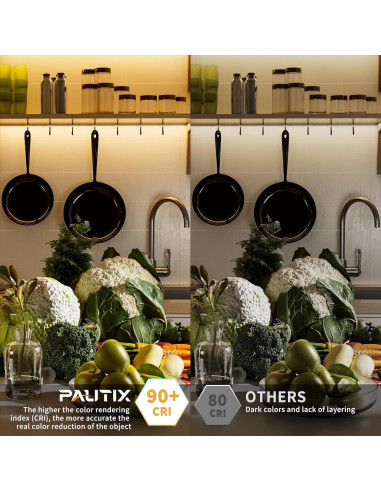 Cinta LED COB PAUTIX 6.1m 3000K Blanco Cálido 3087 LEDs